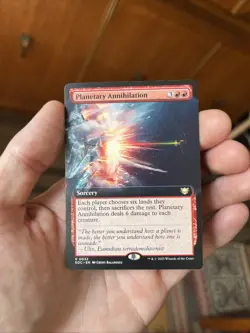 Planetary Annihilation Extended Art Edge of Eternities MTG - NM+ - Image 1