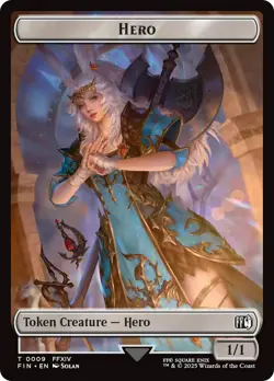 MTG Hero (0009) // Elemental Double-Sided Token [FINAL FANTASY Tokens] Near Mint - Image 1