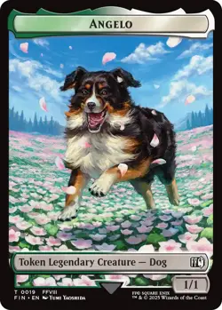 MTG Angelo // Darkstar Double-Sided Token [FINAL FANTASY Tokens] Near Mint Magic - Image 1