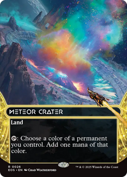 Meteor Crater Edge of Eternities: Stellar Sights NM Land Rare MTG CARD ABUGames - Image 1
