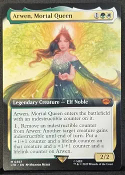 Arwen, Mortal Queen 2023 Magic the Gathering MTG LOTR Extended Art #367 - Image 1
