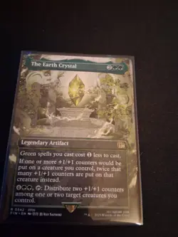 MTG FINAL FANTASY THE EARTH CRYSTAL BORDERLESS RARE - Image 1