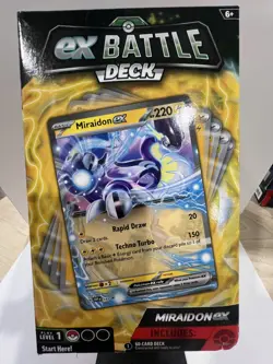 Pokemon TCG Miraidon ex Battle Deck 60 Card Ready-to-Play Theme Deck Sealed - Image 1
