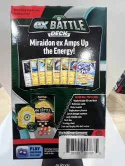 Pokemon TCG Miraidon ex Battle Deck 60 Card Ready-to-Play Theme Deck Sealed - Image 2