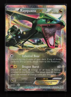 Rayquaza EX 85/124 Holo Rare EX Dragons Exalted Pokemon Lightly Played - Image 1
