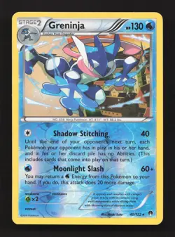 Greninja 40/122 Rare BREAKpoint Pokemon Reverse Holo Near Mint - Image 1