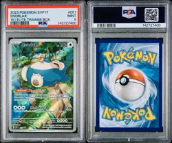 POKEMON PSA 9 SNORLAX FULL ART #051 PROMO 151 ELITE TRAINER BOX ITALIANO 2023! - Image 3