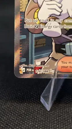 Pokemon Tarragon 116/088 POR Trainer-Supporter Full Art Holo Ultra Rare - Image 3