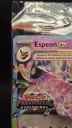 SEALED Espeon EX 34/131 Prismatic Evolutions Stamped Promo Pokemon TCG - Image 2