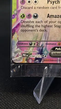 SEALED Espeon EX 34/131 Prismatic Evolutions Stamped Promo Pokemon TCG - Image 3