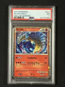 2011 Pokemon Call Of Legend Ho-oh Holo Shiny SL5 Psa 7 NM - Image 1