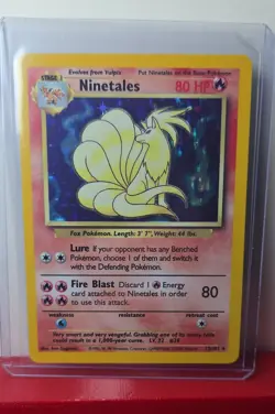 Pokemon TCG Ninetales Base Set 12/102 Holo 1999-2000 Wizards Base Set Copyright - Image 1
