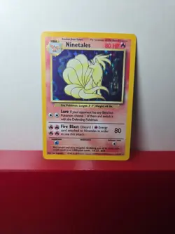 Pokemon TCG Ninetales Base Set 12/102 Holo 1999-2000 Wizards Base Set Copyright - Image 2