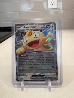Pokemon Meowth EX 062/088 Me03 Perfect Order 170 HP Full Art Rare Holo - Image 1