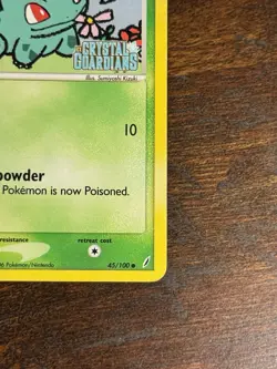 Bulbasaur 45/100 Pokemon EX Crystal Guardians Reverse Holo Stamped MP - Image 4