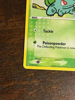 Bulbasaur 45/100 Pokemon EX Crystal Guardians Reverse Holo Stamped MP - Image 5
