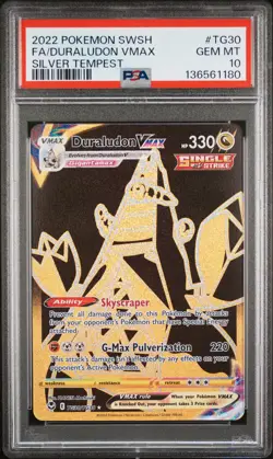 Pokemon Silver Tempest Duraludon VMAX TG30 PSA 10 - Image 1