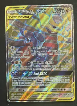 Garchomp & Giratina GX 228/236 Unified Minds Tag Team Full Art Holo 🔥 Pokemon - Image 1