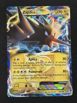 Pokemon Zapdos EX (Team Plasma) 48/135 Plasma Storm Holo - Image 1