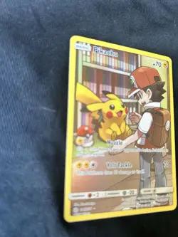 2019 Pokemon Pikachu (Secret) 241/236 S&M Cosmic Eclipse Holo Rare [NM] - Image 3