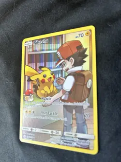 2019 Pokemon Pikachu (Secret) 241/236 S&M Cosmic Eclipse Holo Rare [NM] - Image 4