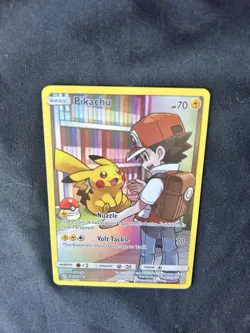 2019 Pokemon Pikachu (Secret) 241/236 S&M Cosmic Eclipse Holo Rare [NM] - Image 5