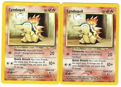 Cyndaquil x2 6/10 MP+ Pokemon TCG Neo Genesis N1C057-01 - Image 1