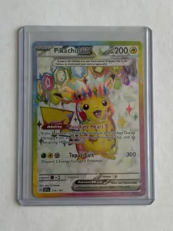 Pokemon Pikachu EX Ultra Rare Full Art Holo 219/191 Surging Sparks HP 200 EN - Image 1