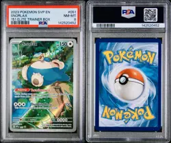 POKEMON PSA 8 SNORLAX FULL ART #051 PROMO 151 ELITE TRAINER BOX ENGLISH 2023! - Image 3