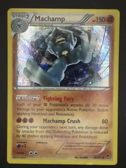 MACHAMP 2014 POKEMON XY FURIOUS FISTS RARE HOLO 46/111 MP - Image 1