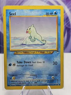 Seel 81/105 Pokemon Neo Destiny Unlimited Vintage HP - Image 1