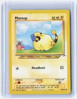 Mareep 75/105 Common Neo Destiny Pokemon Lightly Played - Image 1