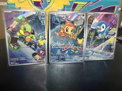 Pokemon TCG First Partner Illustration Collection Series 1 Gen 4 Sinnoh Starters - Image 1