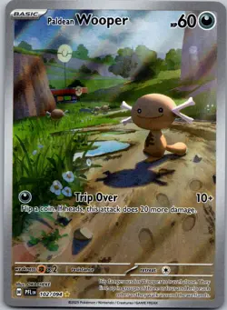 Paldean Wooper #102/094 ME02: Phantasmal Flames Full Art Rare Holo Pokemon NM - Image 1