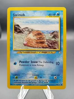 2000 Pokemon Neo Genesis Swinub #79 - Image 1