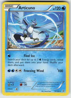 Articuno 16/108 Rare Roaring Skies Pokemon Moderately Played - Image 1