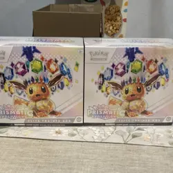 Pokemon TCG Prismatic Evolutions ETB Elite Trainer Box Lot of 2 factory sealed - Image 1