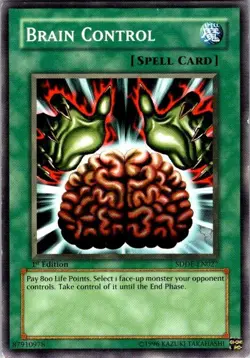Brain Control SDDE-EN027 Common Structure Deck: The Dark Emperor Yugioh Card MP - Image 1