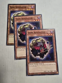 3x Dark Resonator 1st Edition Common SDCK-EN004 Yu-Gi-Oh! - Image 1