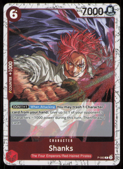 One Piece card PRB-02 P-083 P Shanks Foil The Best vol.2 NM - Image 1