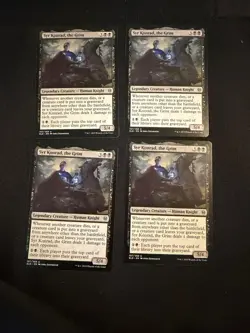 x4 Syr Konrad, the Grim [Throne of Eldraine] 4x Magic MTG Cards LP - Image 1
