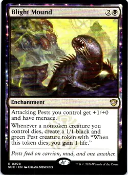Blight Mound 208 Rare Commander: Secrets of Strixhaven Magic: The Gathering NM - Image 1