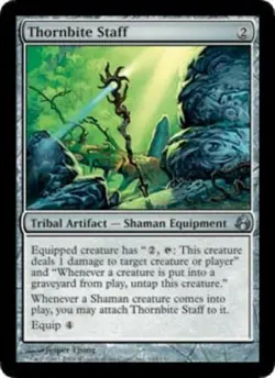 Thornbite Staff - Foil NM, English MTG Morningtide - Image 1