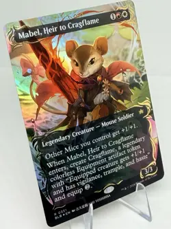 Mabel, Heir to Cragflame RAISED FOIL BORDERLESS Bloomburrow MTG NM 0351 - Image 3