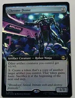 MTG TMNT Chrome Dome Artifact Creature RARE FOIL #0276 - Image 1