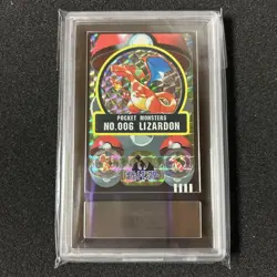 ARS 8 Charizard No.006 Holo Pokemon Sealdass Touch Vintage Nintendo Japanese - Image 2