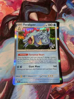 Feraligatr 041/162 SV05: Temporal Forces Holo NM Pokemon Card 2024 - Image 1