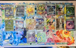 Pokemon Destined Rivals and Phantasmal Flames Illustration Rare Lot NM Lot Of 16 - Image 1
