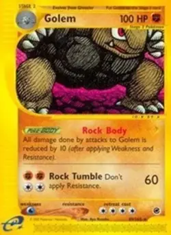 Golem (49, #049/165) E - Expedition LP Pokemon - Image 1