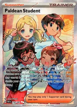 Pokemon TCG - Full Art Paldean Student - 230/091 - Paldean Fates MINT - Image 1